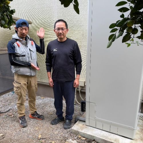 コロナエコキュートCTU-EP37S1CA10からダイキンエコキュートEQX37ZFV｜エコキュート交換工事｜埼玉県北足立郡伊奈町｜