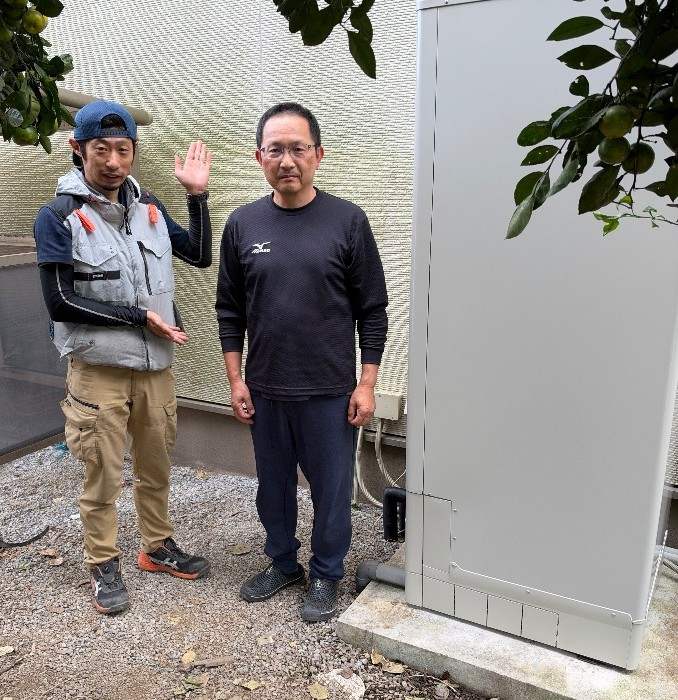 コロナエコキュートCTU-EP37S1CA10からダイキンエコキュートEQX37ZFV｜エコキュート交換工事｜埼玉県北足立郡伊奈町｜