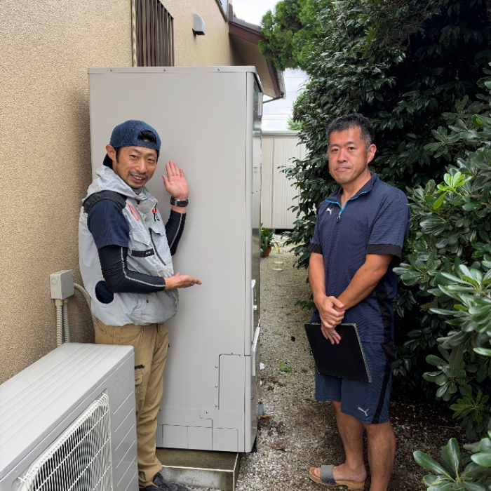 ダイキンエコキュートTU37KFVから三菱エコキュートSRT-S377U｜エコキュート交換工事｜埼玉県川越市鯨井｜