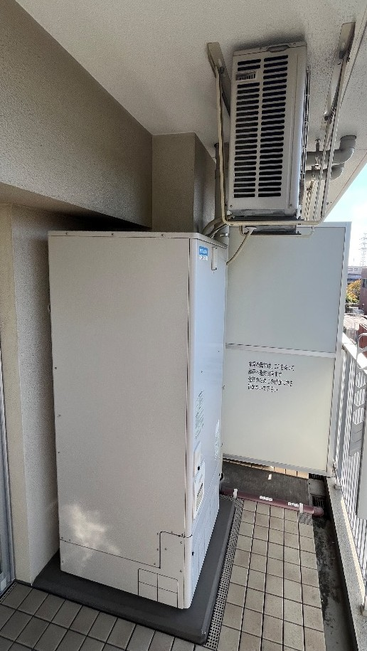 三菱エコキュートSRT-HPT37W5から三菱エコキュートSRT-S377|エコキュート交換工事|神奈川県横浜市都筑区|