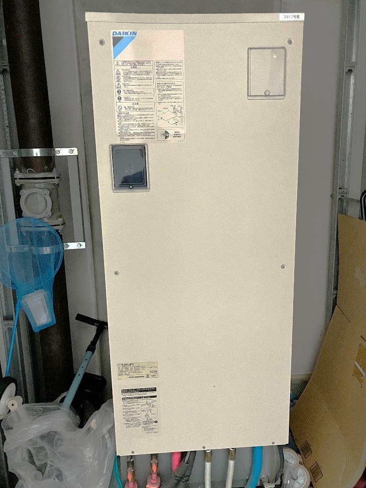 ダイキンエコキュートTU37GFVからダイキンエコキュートEXN377AFVE｜エコキュート交換工事｜東京都中央区｜マンション｜ザ・東京タワーズミッドタワー 