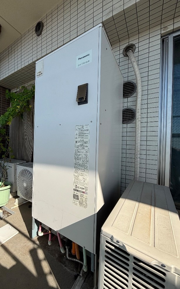 電気温水器パナソニックDH-37G4QUBから三菱エコキュートSRT-S377｜エコキュート交換工事｜東京都調布市多摩川｜マンション｜ミオカステーロ調布多摩川｜山田建設
