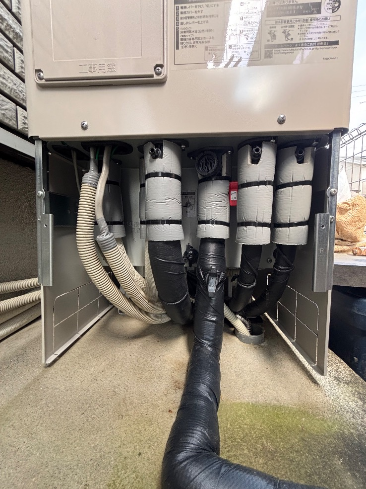三菱エコキュートSRT-HPT37WUZ8から三菱エコキュートSRT-S375|エコキュート交換工事|埼玉県東松山市あずま町|